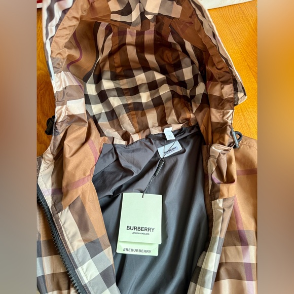 Burberry Bacton Check Lightweight Jacket Women Size 6 - Picture 10 of 16